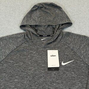 Nike Swim Men's Hoodie Dri-FIT UPF 40+ Heather Charcoal Gray XL Sun Shirt NWT